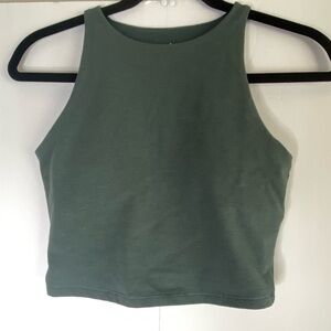 Old Navy Active Powerchill Crop Tank Top Green Size S